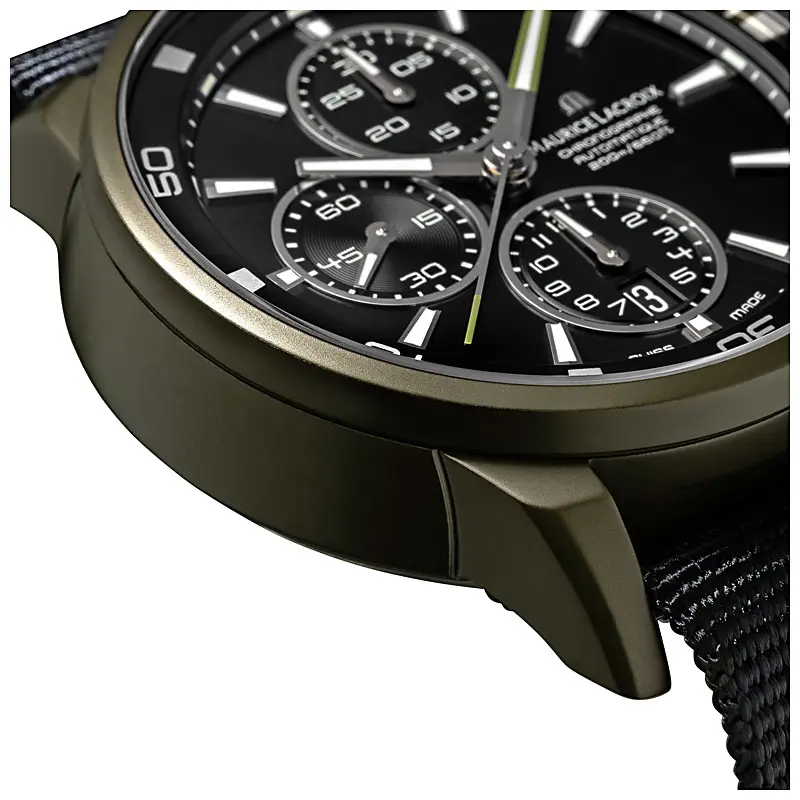 Produktfoto Armbanduhr Detailaufnahme Sekundenzeiger